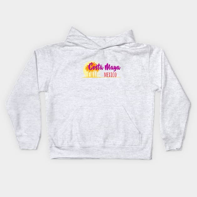 Life's a Beach: Costa Maya, Mexico Kids Hoodie by Naves